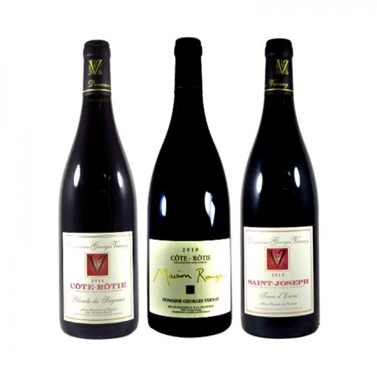 <4月1日13時まで>北ローヌの名手ヴェルネイ家のコート・ロティ&サン・ジョセフ赤ワイン3本セット
