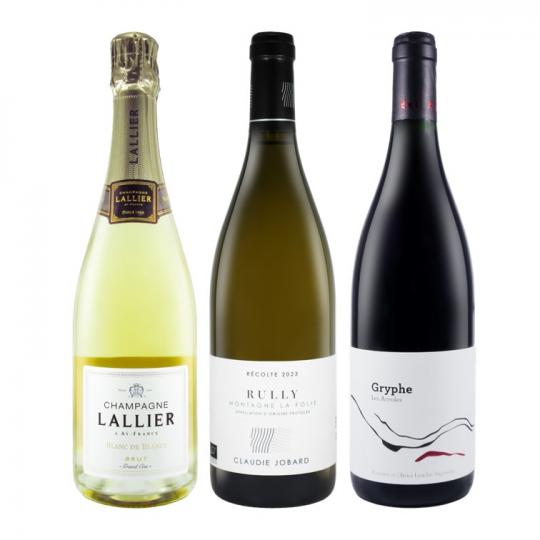【数量限定】和食と合わせるシャンパーニュ&白赤ワイン3本セット